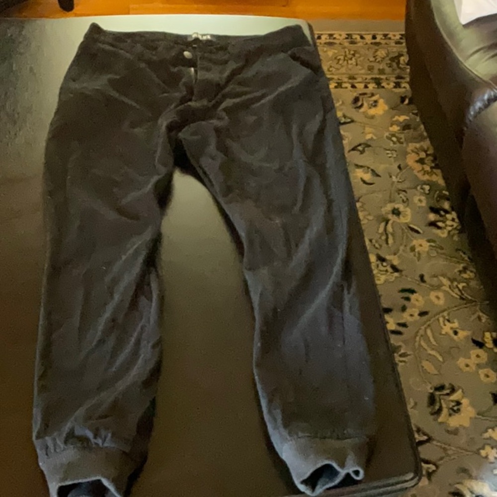 Black Corduroy Pants by Black